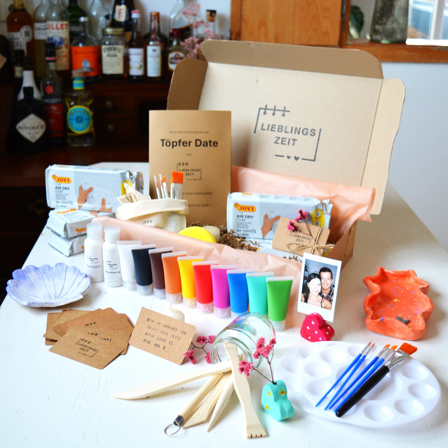 Töpfer Date Box - DIY Ton, Farben etc.