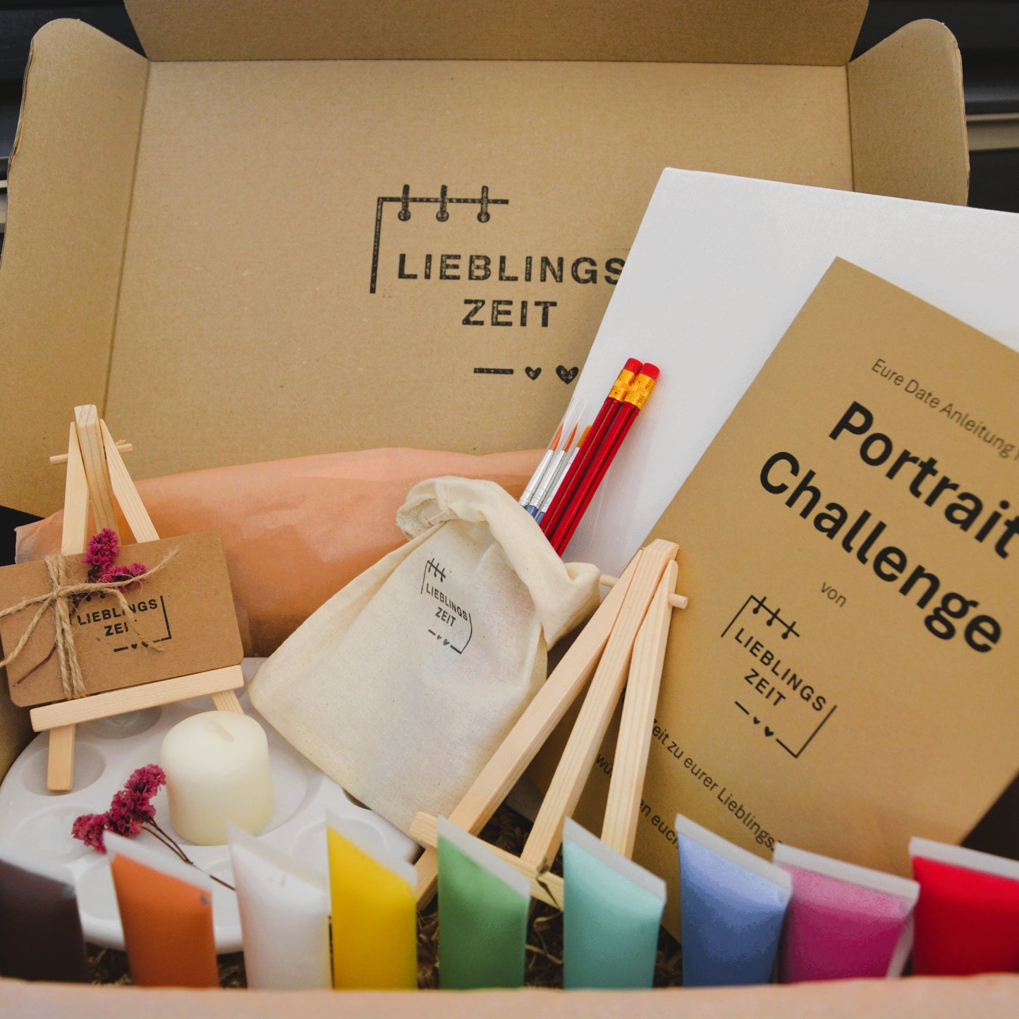 Portrait Challenge Date Box - DIY Malen Set