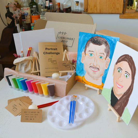Portrait Challenge Date Box - DIY Malen Set