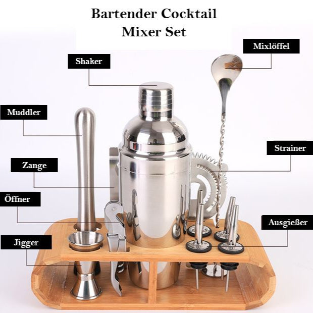 Bartender Cocktail Mixer Set